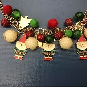 NWOT Beautiful Gnomes and festive beads Necklace